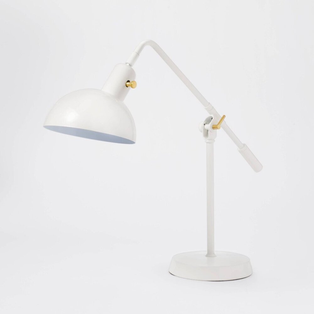 Cantilever Task Table Lamp White Dimmable - Threshold Studio McGee 2023